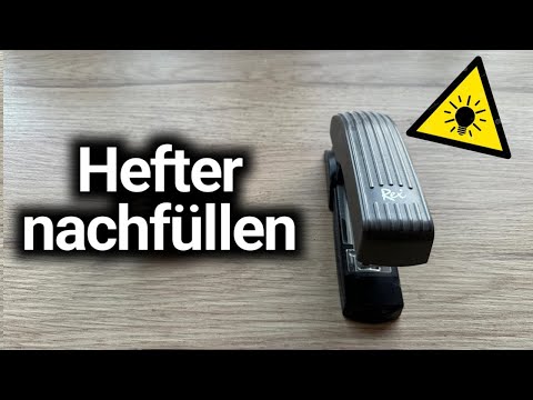 Tacker nachfüllen - Hefter nachfüllen - auffüllen - Anleitung 🖇️✅