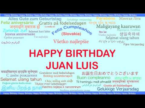 JuanLuis   Languages Idiomas - Happy Birthday