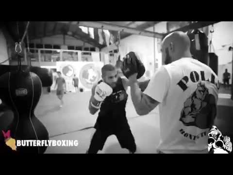 Spiros Demetriou boxing pad work