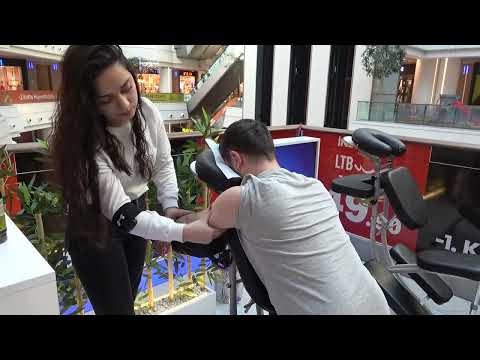 ASMR Lady Sedef Chair Massage | Back Massage | Neck Massage | Body Massage l Chiropractic Adjustment