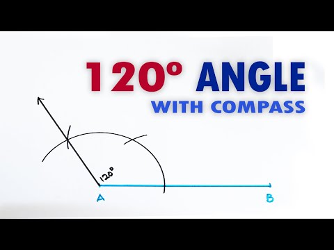 How to Construct 120 Degree Angle with Compass || 120 Degree Angle