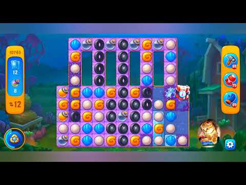 фишдом 2022  #  10745 уровень - прохождение без бустеров # Fishdom,   10745  level - no Boosters.