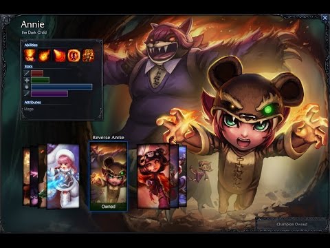 Reverse Annie Skin Spotlight Gameplay 1080p HD League Of Legends