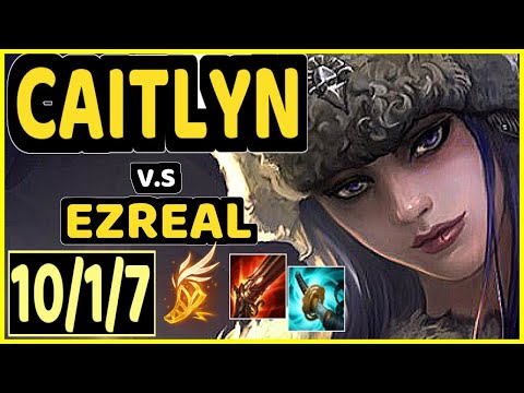 DEFT (CAITLYN) vs EZREAL - 10/1/7 KDA BOTTOM ADC CHALLENGER GAMEPLAY - KR