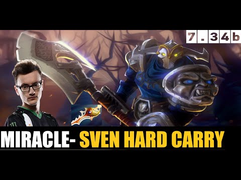MIRACLE- PLAYING Sven HC  7.34b - DOTA 2 HIGHEST MMR MATCH #dota2  #dota2gameplay