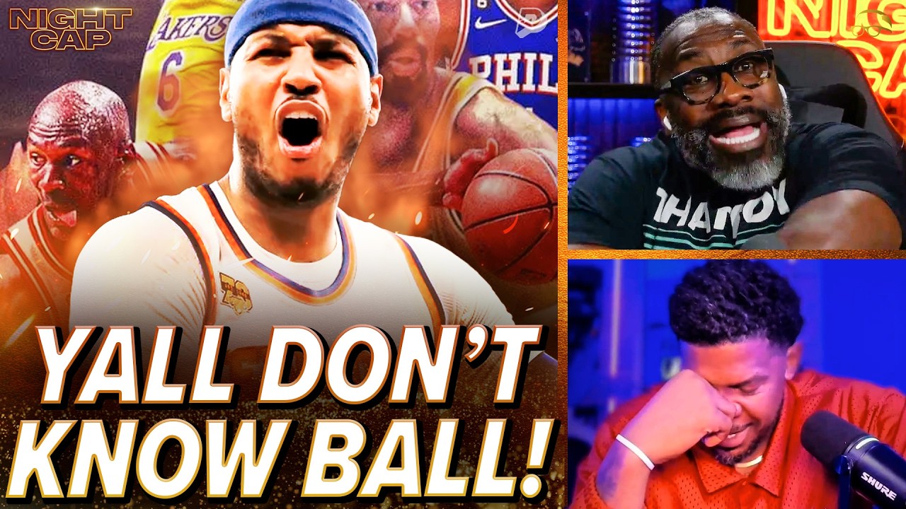 Unc & Iso Joe LOSE IT not seeing MELO on the Top 15 NBA All-Time Pure Scorer list! | Nightcap