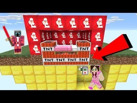 PopularMMOs Pat and Jen Minecraft: *EXPLOSIVE* SANTA LUCKY BLOCK BEDWARS! - Modded Mini-Game