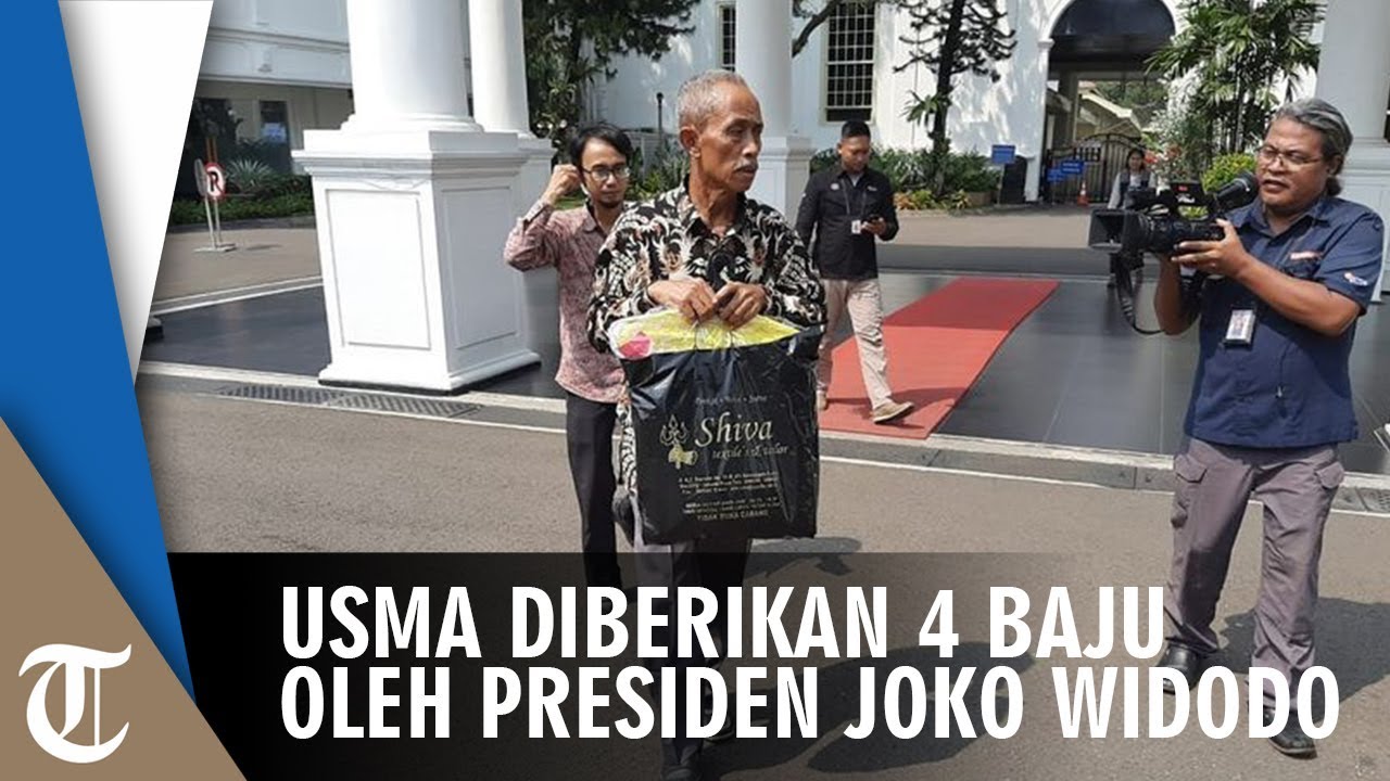 Usma Diberikan 4 Potong  Baju  oleh Presiden Jokowi Tribun 