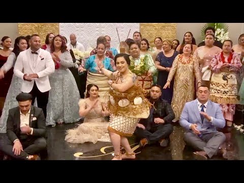 Beautiful Bride ~ Tau’olunga Dance ~ Celebrating Newlyweds Simon & ‘Alilia Hala Teaupa