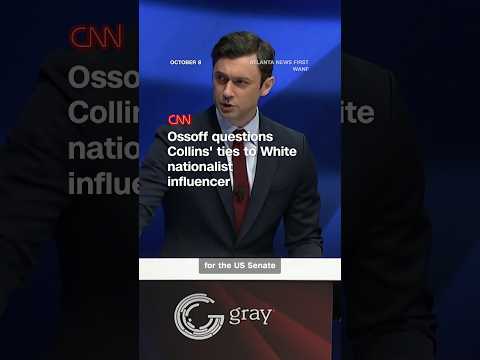 Ossoff questions Collins' ties to White nationalism