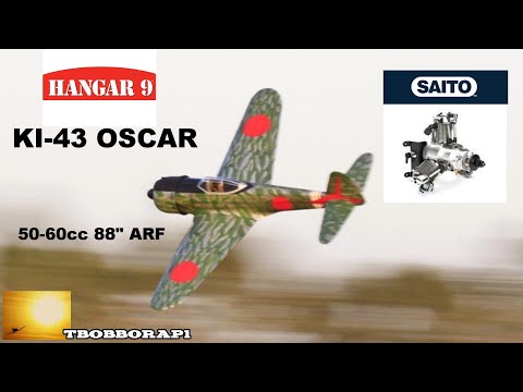 SAITO FG90R3 - 3 CYL RADIAL HANGAR 9 KI-43 OSCAR 50-60cc 88" ARF (A-HAN4720) DEANO & LEE # 1 - 2020