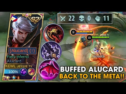BUFFED ALUCARD NEW BEST BUILD IS HERE!! ALUPHOBIA IS BACK!💯 | ALUCARD BEST BUILD 2022 | MLBB