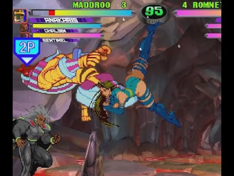 MvC2: NYC Session - Maddroo (Anak/Sim/Sent) vs Romneto (MSP) pt 1 .:1.16.24:. [Player Cam]