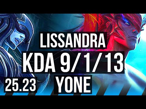LISSANDRA vs YONE (MID) | 9/1/13 | NA Grandmaster | 25.23