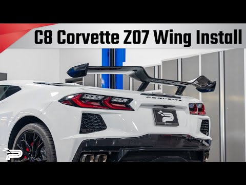 C8 Corvette Stingray Z07 Wing Install