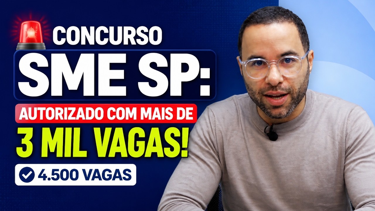Concurso SME SP 2026: Autorizado Com 3 Mil Vagas!