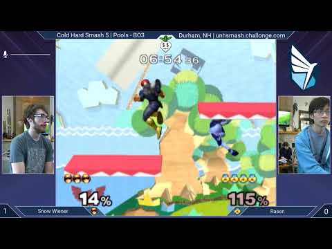 Cold Hard Smash 5 SSBM - Snow Wiener (C. Falcon) vs. Rasen (Sheik) - Melee Pools