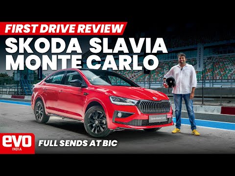The Skoda Slavia goes black with new Monte Carlo variant | Full sends at BIC | @evoIndia