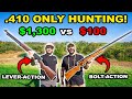CHEAP Vs EXPENSIVE 410 ONLY Hunting CHALLENGE Catch Clean Cook