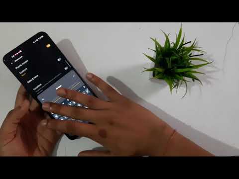 Oppo find x 2 | how to on camera watermark and change name | activate camera watermark