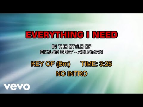 From The Movie Aquaman - Everything I Need (Karaoke)