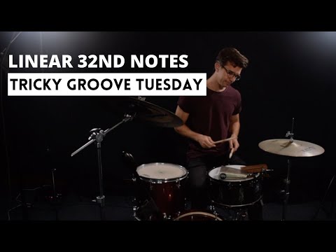 Linear 32nd Notes on the Drums - Tricky Groove Tuesday