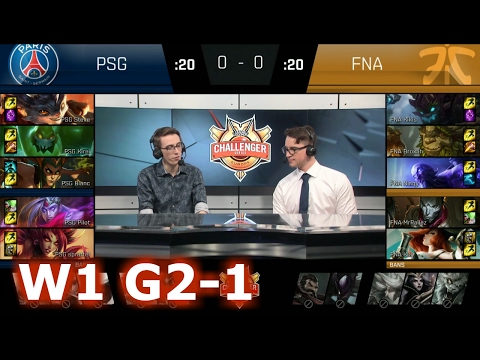 Paris Saint-Germain vs Fnatic Academy | Game 1 S7 EUCS Spring 2017 Week 1 | PSG vs FNA G1