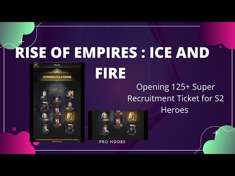 MK DENTIST Opening 125 + Super Recruitment Ticket for Archer S2 Heroes|Rise of Empires Ice and Fire