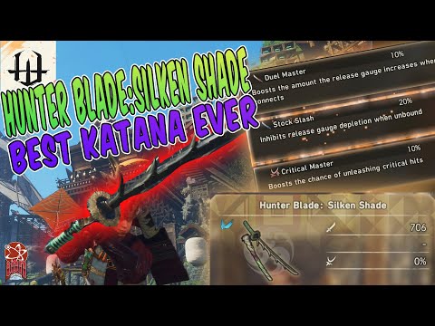 WILD HEARTS - BEST KATANA EVER - HUNTER BLADE : SILKEN SHADE - KATANA BUILD - PS5