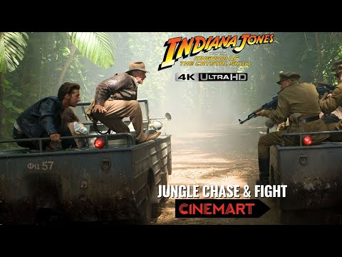 INDIANA JONES AND THE KINGDOM OF CRYSTAL SKULL (2008) | Jungle Chase FULL Scene 4K UHD