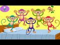 Five Little Monkeys Jumping On The Bed Nursery Rhymes Kids Songs