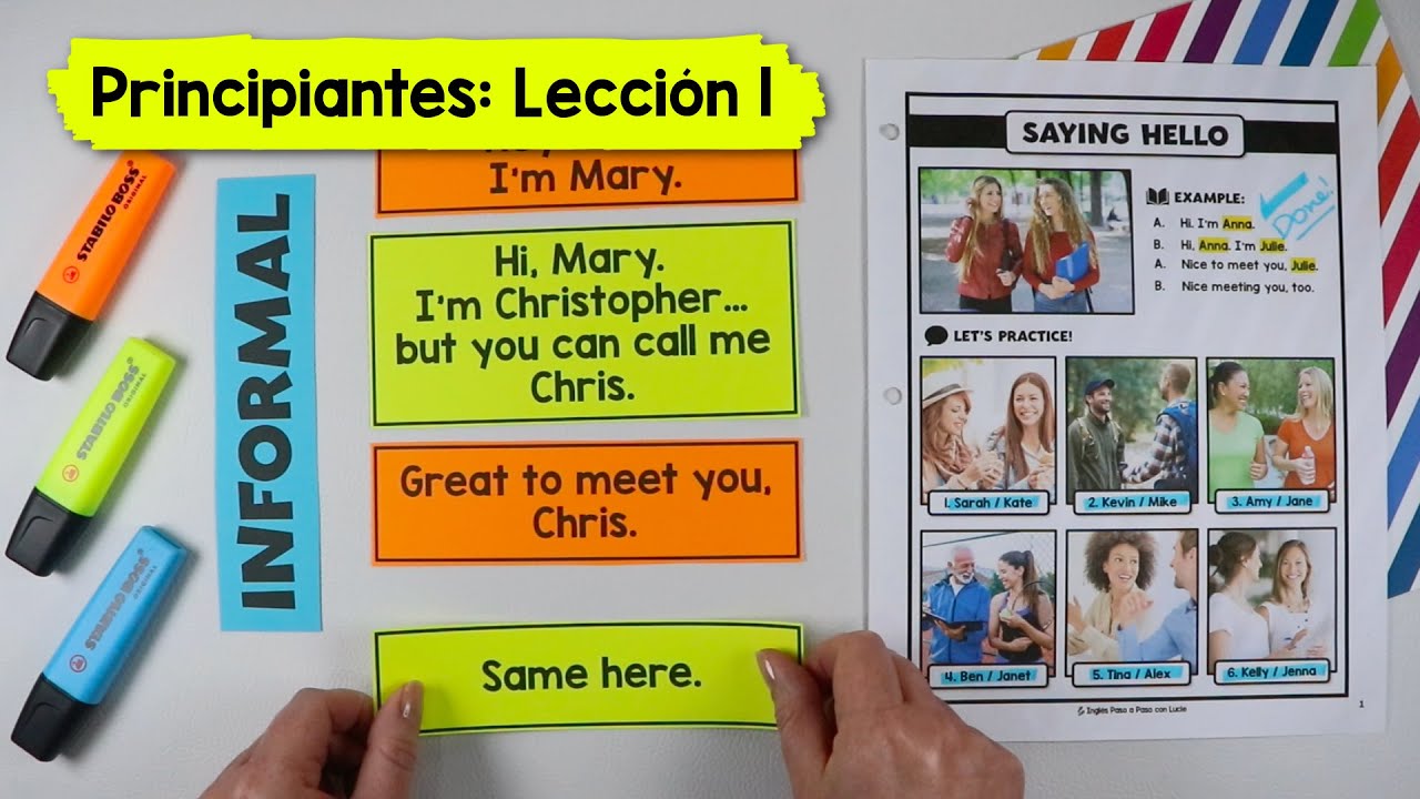 Inglés para Principiantes | Lección 1 | Diálogo: Saying Hello