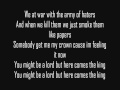 Here Comes The King - Snoop Lion (lyrics)