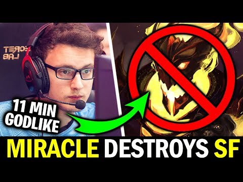 MIRACLE 11min Godlike — He knows how to DESTROY Shadow Fiend Dota 2
