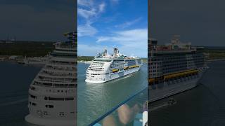 Adventure of the Seas sailing away from Port Canaveral, Florida! #royalcaribbean #adventureoftheseas