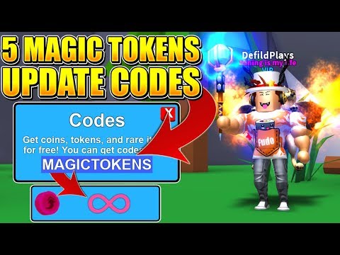 5 MYTHICAL MAGIC UPDATE CODES IN ROBLOX MINING SIMULATOR! *INFINITE TOKENS*