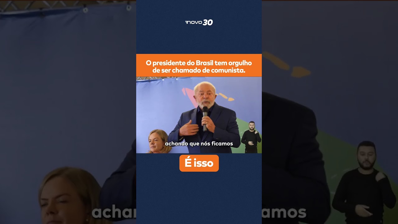 Lula diz ter orgulho de ser comunista.