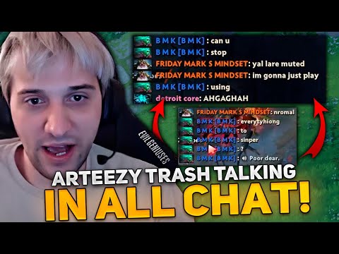 Arteezy TRASH TALKING in All Chat in This Game!