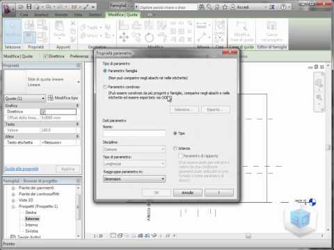 Video corso Autodesk Revit 2013/2014 - Finestra parametrica: Creazione di un parametro