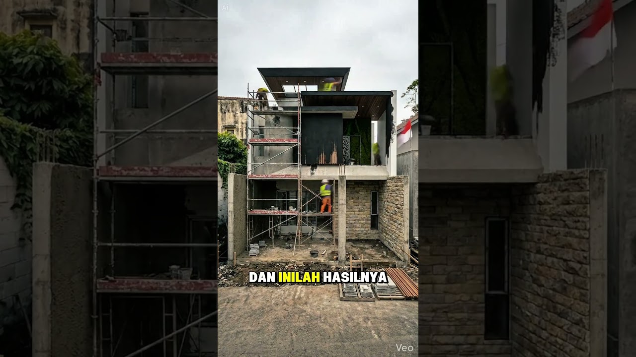 TimeFlow AI - Kavling kosong jadi rumah impian 2 lantai.