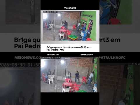 Briga quase termina em morte em Pai Pedro MG #aconteceu