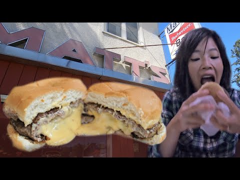 DIY JUCY LUCY -- molten cheese stuffed burger -- Matt's Bar Taste Test + DIY vegetarian Juicy Lucy