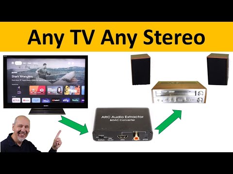 One Adapter for Any TV To Any Stereo,  3 Easy Steps to Great TV Sound