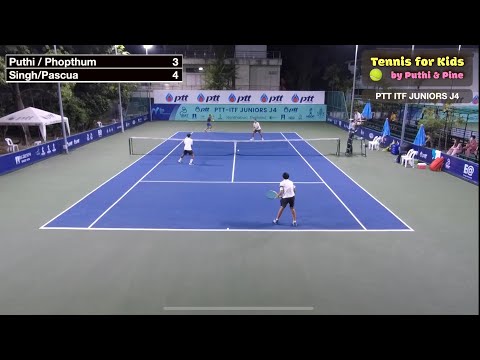 Kunanan Pantaratorn (Puthi)/Phopthum vs Singh/Pascua : PTT ITF JUNIORS J4