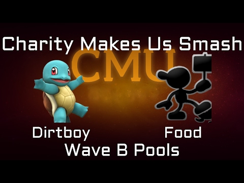 Charity Makes Us Smash Project M Wave B Pools -  Dirtboy (Squirtle) vs. Food (Game and Watch)