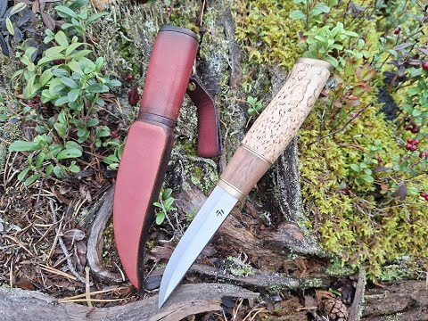 Making of Finnish puukko knife