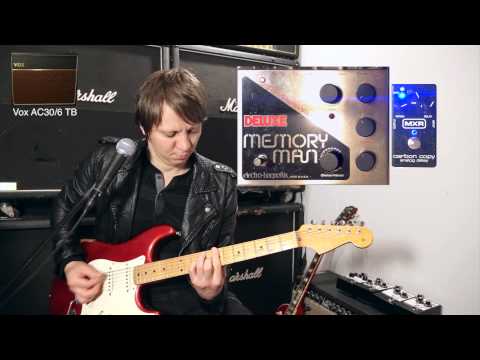 Electro Harmonix Deluxe Memory Man Classic vs MXR Carbon Copy