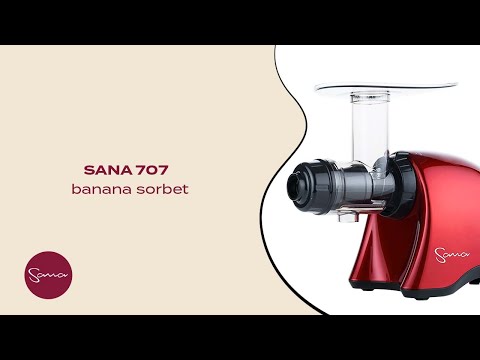 Sana 707 banana berrry sorbet recipe