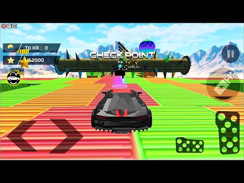 Ramp Car Stunts Impossible Tracks 3D - Mega Ramps Ultimate Race Shooting Game - Android GamePlay #4