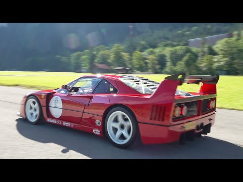 Street Legal Ferrari F40 LM with Straight Pipes - Lovely Exhaust Crackles + Sounds!